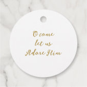 Kerstmisgunst Tags - Heilige Familie Bedankjes Labels (Achterkant)