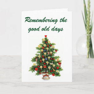 KERSTMISHERINNERINGEN OUDE DAGEN & GOEDE VRIENDEN FEESTDAGEN KAART