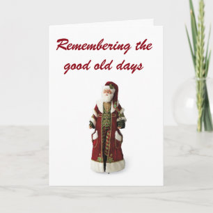 KERSTMISHERINNERINGEN OUDE TIJD & GOEDE VRIENDEN FEESTDAGEN KAART