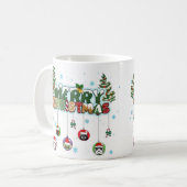 Kerstmiskaart Koffiemok (Voorkant links)