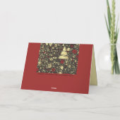 Kerstmiskaart met vouw feestdagen kaart (Achterkant)