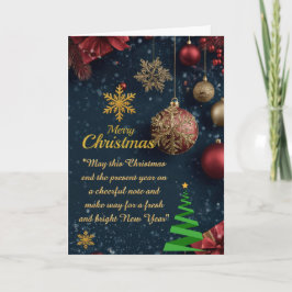 Kerstmiskaart met vouw kaart