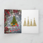 Kerstmiskaart met vouw kaart (Binnen)
