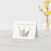 Kerstmiskaart met vouwconstructie kaart (Gele Bloem)