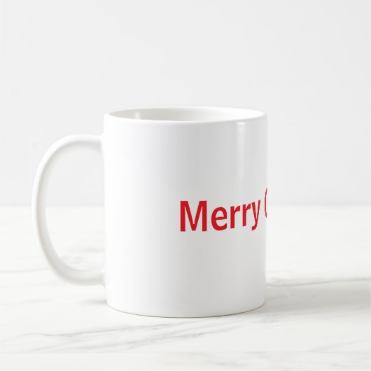 Kerstmiskaart mok (Links)