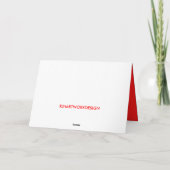 Kerstmiskaart van de opa feestdagen kaart (Achterkant)