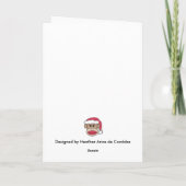 Kerstmiskaart van de sokaap feestdagen kaart (Achterkant)