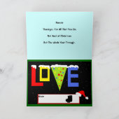 Kerstmiskaart van Nannie Feestdagen Kaart (Binnen)