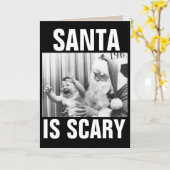 KERSTMISKAARTEN MET SANTA EN HUILEND KIND KAART (Gele Bloem)