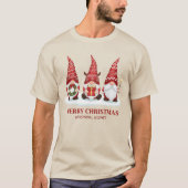 Kerstmiskabouters met drie wensen t-shirt (Voorkant)