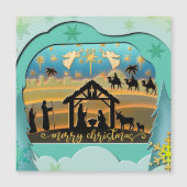 Kerstmiskerststal Baby Jesus in Manger Scene (Voorkant)