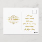 Kerstmiskerststal Baby Jesus in Manger Scene Briefkaart (Achterkant)