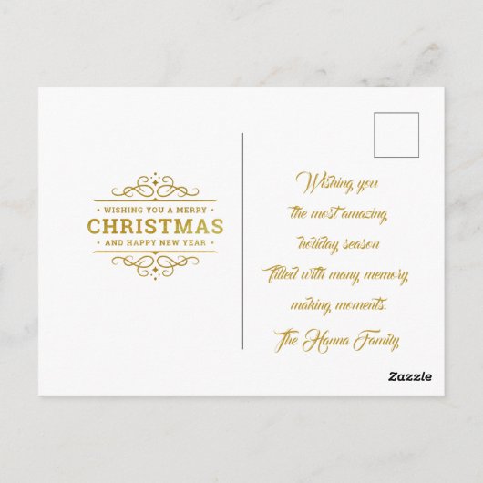 Kerstmiskerststal Baby Jesus in Manger Scene Briefkaart (Achterkant)