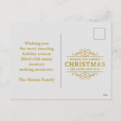 Kerstmiskerststal Baby Jesus in Manger Scene Feestdagenkaart (Achterkant)