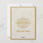 Kerstmiskerststal Baby Jesus in Manger Scene Feestdagenkaart (Achterkant)