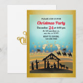 Kerstmiskerststal Baby Jesus in Manger Scene Kaart (Voorkant / Achterkant)