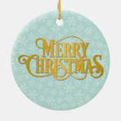 Kerstmiskerststal Baby Jesus in Manger Scene Keramisch Ornament (Achterkant)