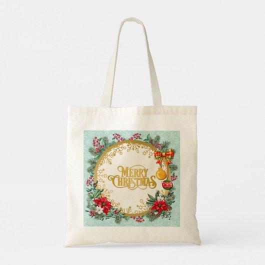 Kerstmiskerststal Baby Jesus in Manger Scene Tote Bag (Achterkant)