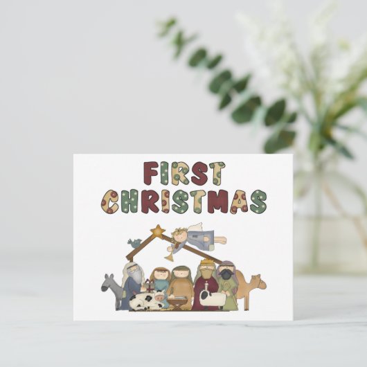 Kerstmiskerststal Briefkaarten (Staand voorkant)