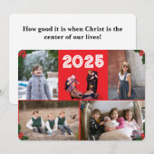 Kerstmiskerststal Familie Kaart (Voorkant / Achterkant)