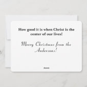 Kerstmiskerststal Familie Kaart (Achterkant)