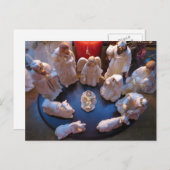 Kerstmiskerststal Feestdagenkaart (Voorkant / Achterkant)