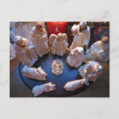 Kerstmiskerststal Feestdagenkaart (Voorkant)