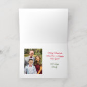 Kerstmiskerststal gevouwen Folie Wenskaart (Binnenlaag)