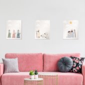 Kerstmiskerststal kinder kamer poster muurkunst sets (Woonkamer)