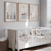 Kerstmiskerststal kinder kamer poster muurkunst sets