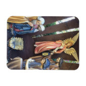 Kerstmiskerststal. M, J, Angel. Sanibel is., Veren Magneet (Horizontaal)