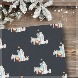 Kerstmiskerststal Manager Gift Bag Tissuepapier