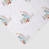 Kerstmiskerststal Manager Gift Bag Tissuepapier (Detail)