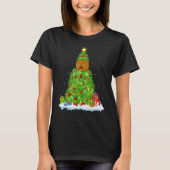 Kerstmiskleuring verlicht kerstkerstmis kerstmis t-shirt (Voorkant)