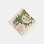 Kerstmiskousen Oude Stijl Servet (Hoek)