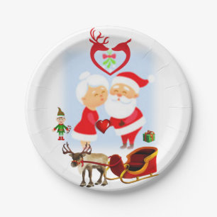 Kerstmiskpapier borden, Sinterklaas Papieren Bordje
