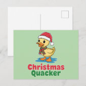 Kerstmiskwacker Feestdagenkaart (Voorkant / Achterkant)