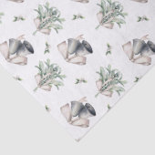 Kerstmismaretak en zilveren klokken tissuepapier (Detail)