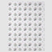 Kerstmismaretak en zilveren klokken tissuepapier (Voorkant)