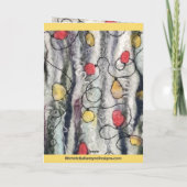 Kerstmisnorm, 5"x 7"Gevouwen Wenskaart Kaart (Achterkant)