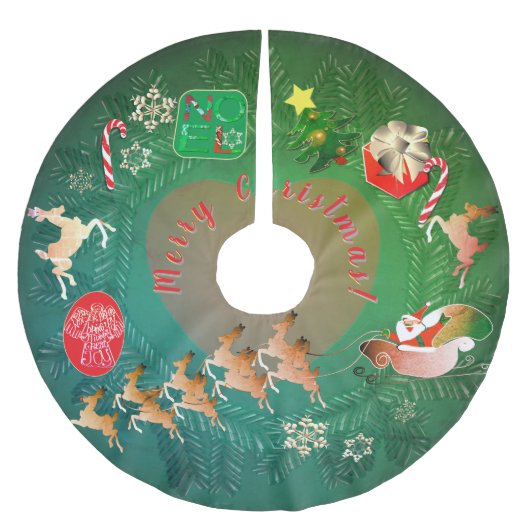 Kerstmisnostalgie boomrok kerstboom rok (Voorkant)