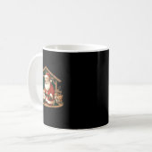 Kerstmisontwerp Knieling Sinterklaas met Ba Koffiemok (Voorkant links)