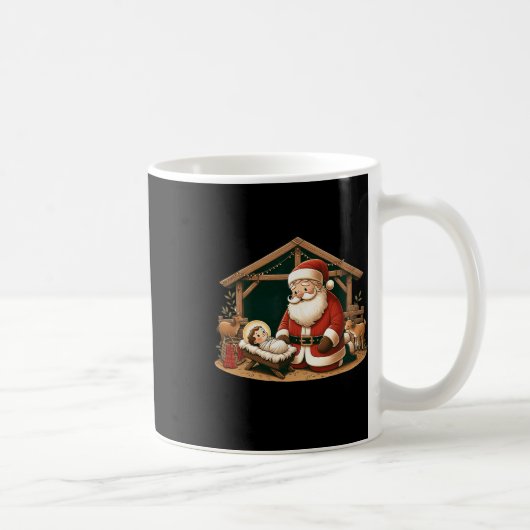 Kerstmisontwerp Knieling Sinterklaas met Ba Koffiemok (Rechts)