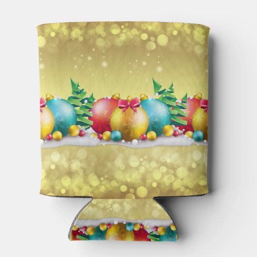 Kerstmisontwerp, ornamentaal, aangepaste Koelbox Blikjeskoeler (Achterkant)