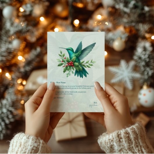 Kerstmispapagaai Kerstkaart Bedankkaart