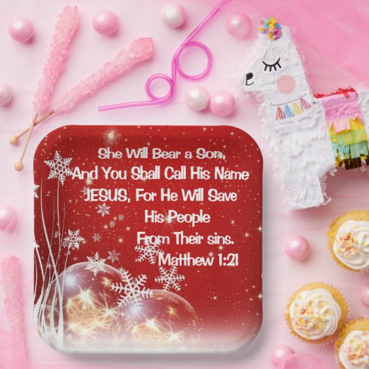 Kerstmispapier Borden Papieren Bordje (Feest)