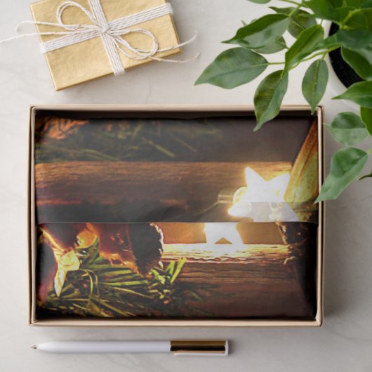 Kerstmispapier uit de kerststal tissuepapier (Geschenk)