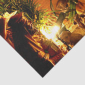 Kerstmispapier uit de kerststal tissuepapier (Detail)