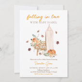 Kerstmispompoen Baby Shower Uitnodiging voor Valen (Voorkant)