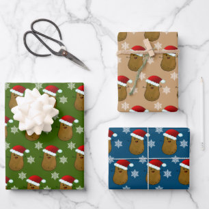 Kerstmispotatoes Inpakpapier Vel